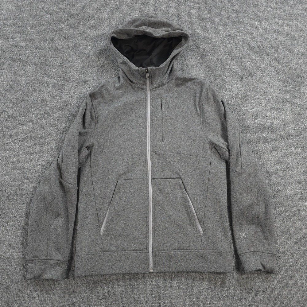 Lululemon Hoodie Mens XS Gray City Sweat Thermo Performance Training Gym Run